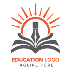 Organization logo design template for educational institute 
