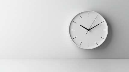Simple Minimalist Wall Clock Without Numbers