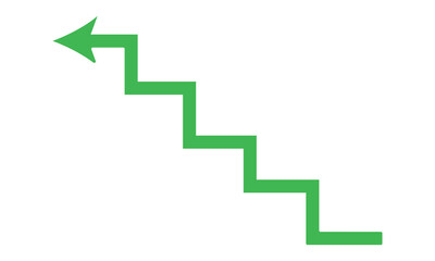 Fototapeta premium Business growth graph arrow vector. Strategy targeting success profit increase sign symbol.