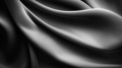Obraz premium Soft silky fabric draped elegantly, showcasing texture and depth in natural light