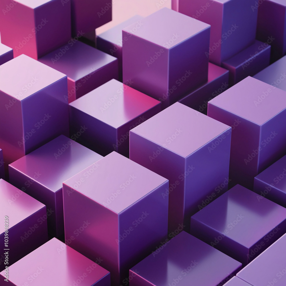 Poster 3d design background. background image of 3d rendering artwork of cube or geometric shape from wall 
