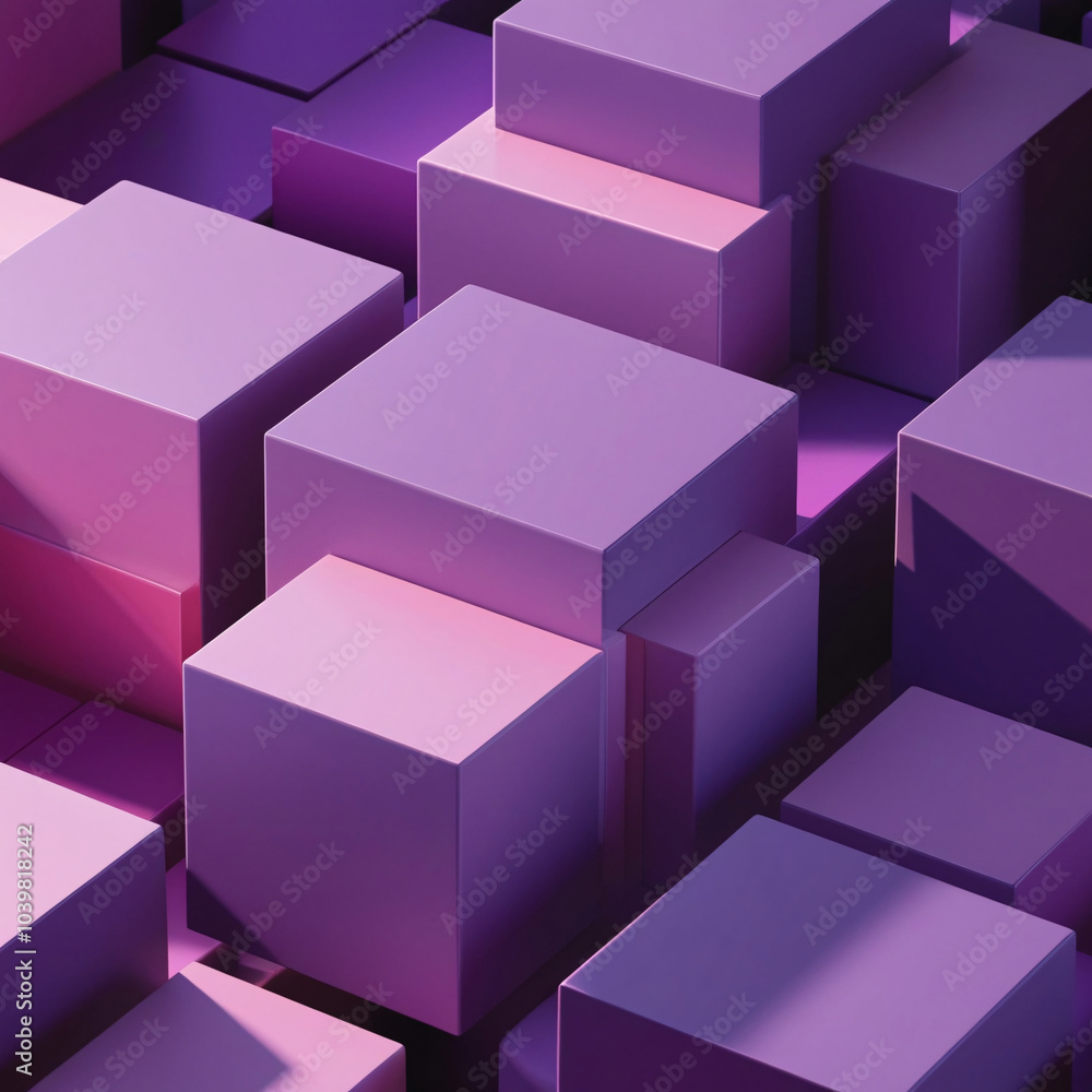 Poster 3d design background. background image of 3d rendering artwork of cube or geometric shape from wall 