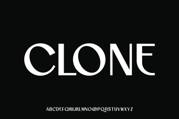 Obraz premium Display alphabet font vector design suitable for headline, poster, logo, magazine and many more