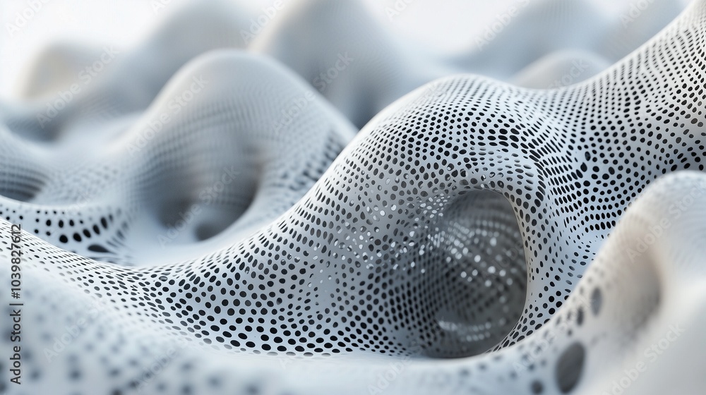 Aufkleber mesh-like structures illustrating the intricate design of composite materials.