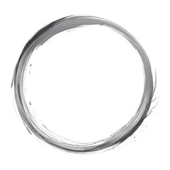 Gray, hand drawn colored circles with place for your text isolated on white background
