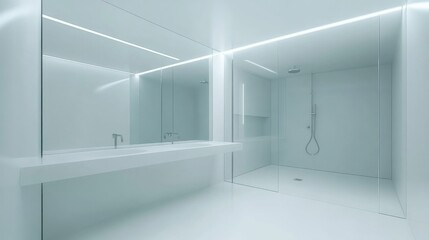 Modern Minimalist Bathroom with Sleek Design