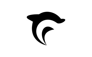 DOLPHIN SILHOUETTE PREMIUM VECTOR