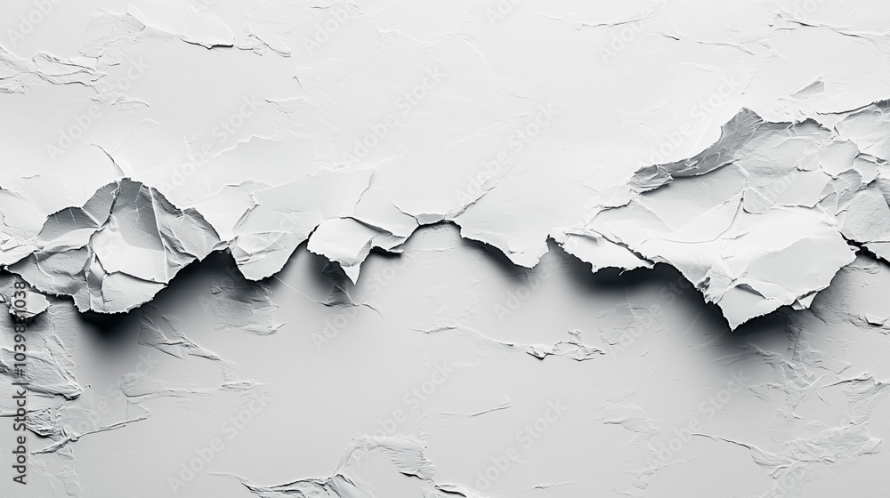Poster torn edges of single sheet of paper texture
