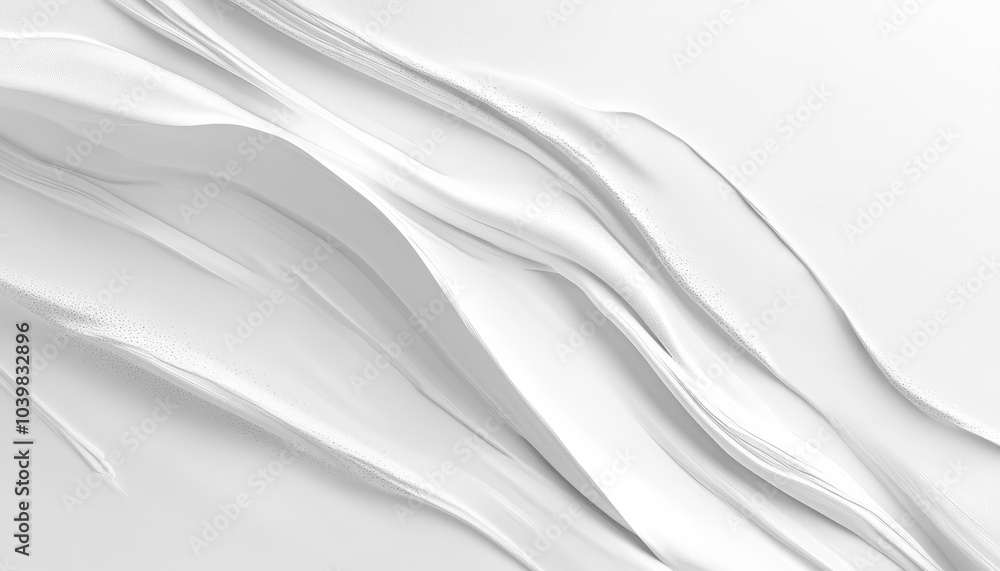 Poster curved white lines create elegant texture on smooth surface in bright light