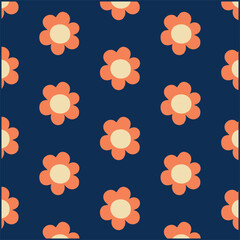 Colorful seamless wildflowers pattern, hand drawn botanical element, doodle flowers background design for fabric, clothing, wallpaper, posters, websites, prints,bending.