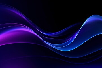 Abstract purple and blue gradient wave design