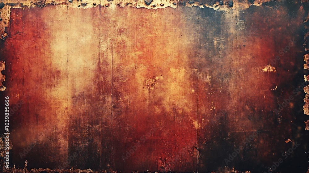 Poster nostalgic image showcasing film grain and a distressed texture with scratches adding character surro