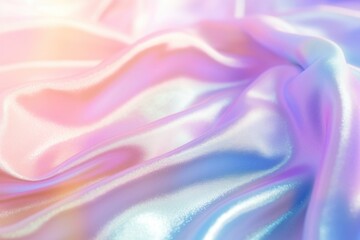 Holographic fabric texture backgrounds rainbow silk.