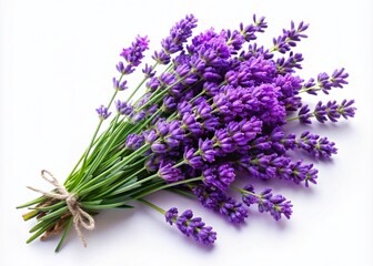 Beautiful Purple Lavender Flowers with Copy Space for Design and Branding Purposes