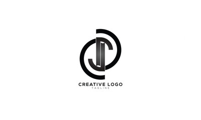 CD CSD Abstract initial monogram letter alphabet logo design