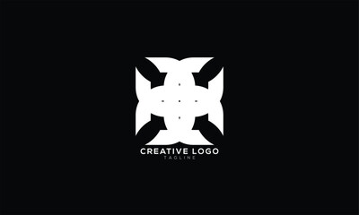 XX FLOWER Abstract initial monogram letter alphabet logo design