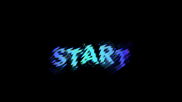 Start text motion graphic
