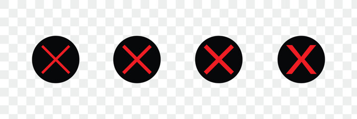 Red cross marker. Red cross marker isolated on white background. hand drawn red cross marker. Cross mark icon.