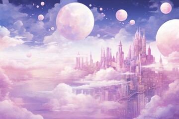 City astronomy outdoors purple. .