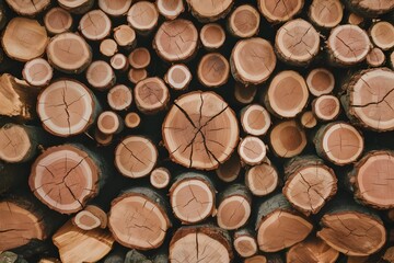 Cut logs wallpaper