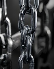 close up of chain