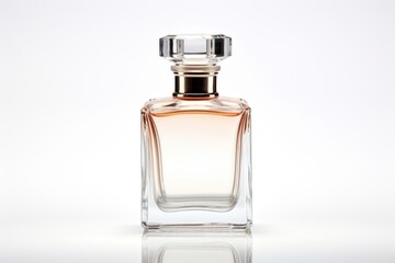 Simple perfume bottle cosmetics white background drinkware.