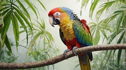 Obraz premium Parrot Banner Template