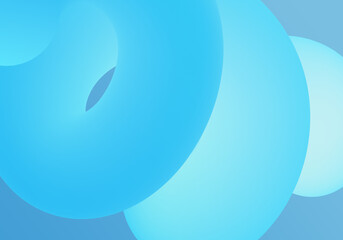 Abstract shapes, vibrant gradients soft lighting creating depth and shadows, 3D rendering effect, Vintage background