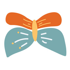 Colorful bow. Vector illustration in cartoon style. 