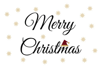 Merry Christmas Text, Merry Christmas Background Christmas Greeting Card, Christmas Card, Holiday Card, Digital Greeting Card, Handwritten Text, Vector Illustration Background