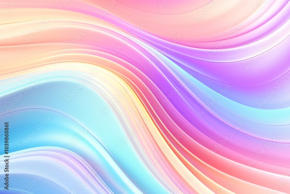 Poster rainbow background with holographic backgrounds graphics pattern.