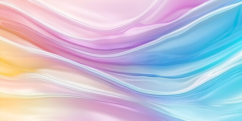 Obraz premium Soft Pastel Colored Silk Fabric Waves