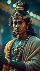 A man with a gold crown