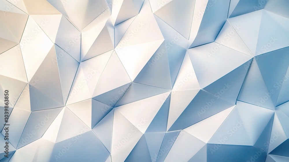 Poster abstract geometric pattern in soft colors