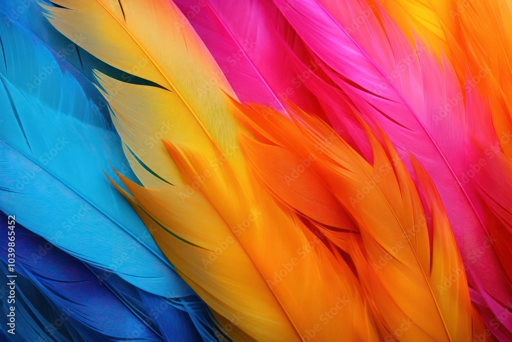 Poster abstract colourful feathers background backgrounds pattern lightweight.