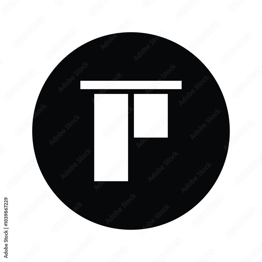 Wall mural image icon align simple