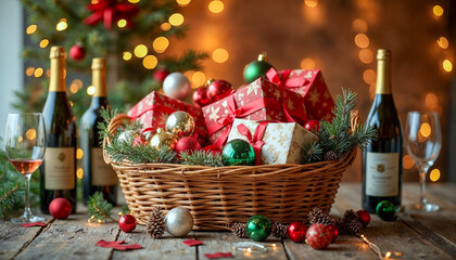 A Christmas Basket full of gifts