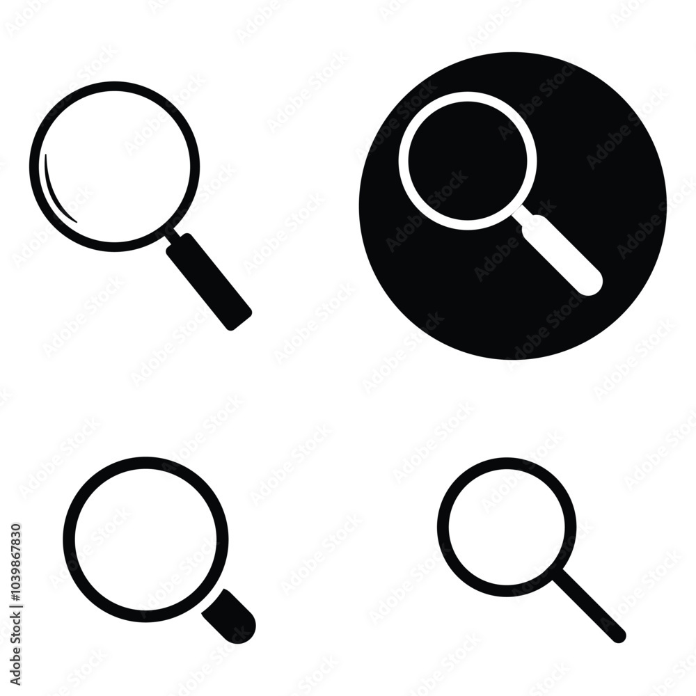 Canvas Prints simple search image icon