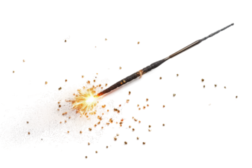 Sparklers: the perfect handheld fireworks for creating magical moments filled with sparkling light isolated on transparent background