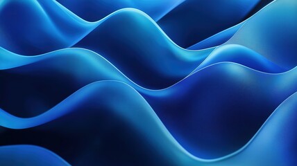 Obraz premium Flowing Waves of Blue Create an Artistic Texture