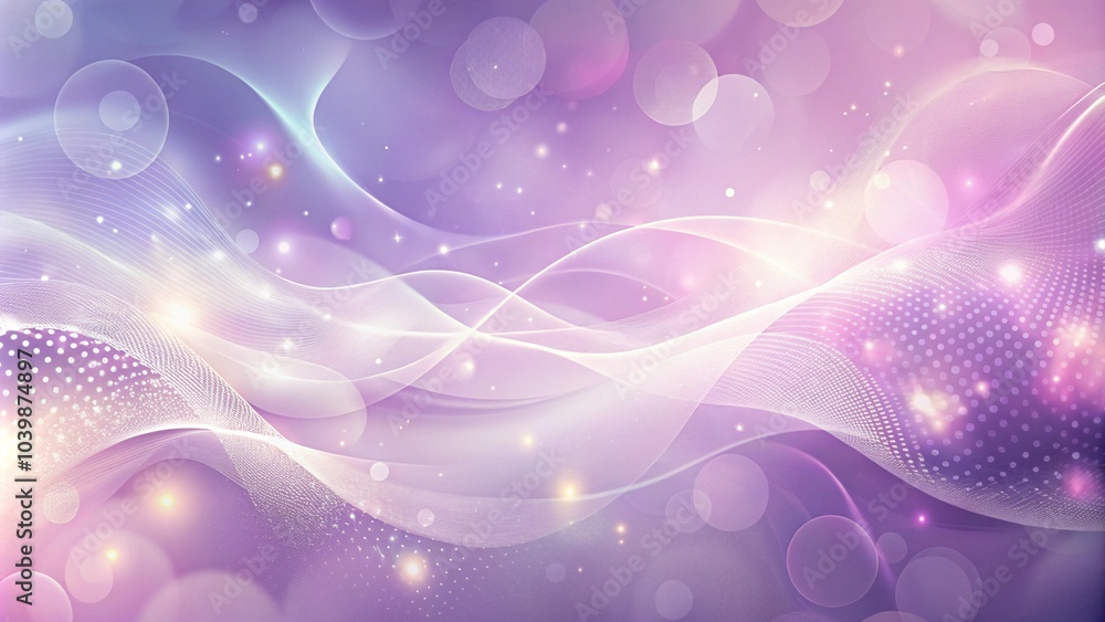 Poster white blur geometric light on a purple background with line network data. purple abstract background