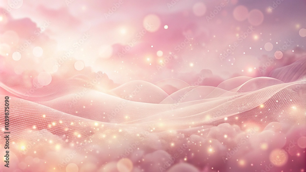 Poster white blur geometric light on a pink background with line network data. pink abstract background. ab