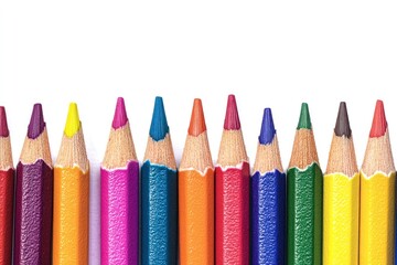 Crayons border frame pencils tools toothbrush.