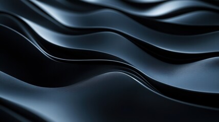 Obraz premium Elegant Black Waves in Soft Textures