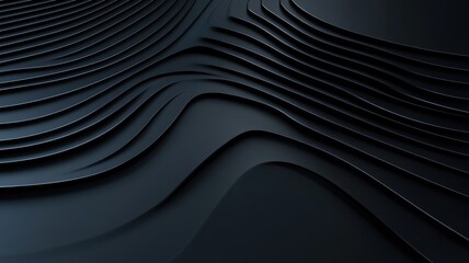 Elegant Waves Create a Mesmerizing Dark Pattern