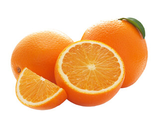 Orange fruit isolated on white
