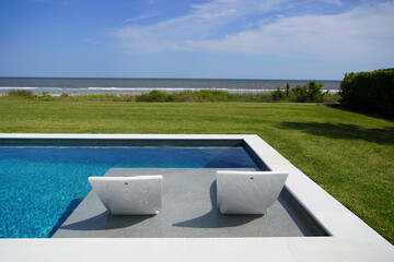 swimming pool on coast