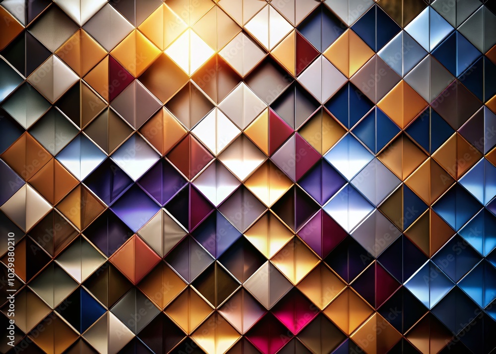 Poster colorful abstract geometric pattern background with copy space for creative designs and digital art 