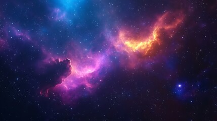 Obraz premium Cosmic Nebula with Vivid Colors