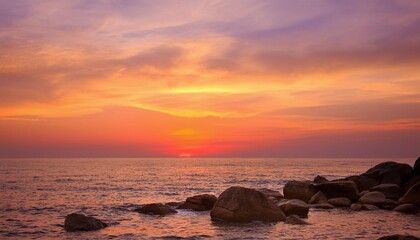 Golden Seascape at Sunset